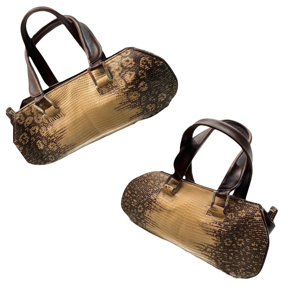 Rickard Shah Vintage Genuine Lizard Designer Handbag NWOT
